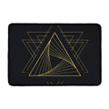 Golden Pyramid Print Kitchen Mat