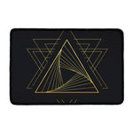 Golden Pyramid Print Kitchen Mat