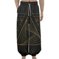 Golden Pyramid Print Lantern Pants