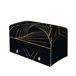 Golden Pyramid Print Leather Tissue Box Cover