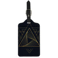 Golden Pyramid Print Luggage Tag