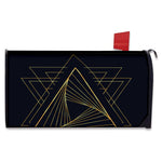 Golden Pyramid Print Mailbox Cover