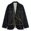 Golden Pyramid Print Men's Blazer