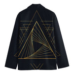 Golden Pyramid Print Men's Blazer