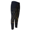 Golden Pyramid Print Men's Compression Pants