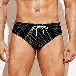 Golden Pyramid Print Men's Swim Briefs