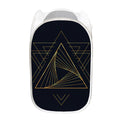 Golden Pyramid Print Mesh Laundry Hamper