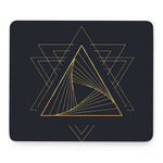 Golden Pyramid Print Mouse Pad