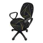 Golden Pyramid Print Office Chair Cover