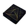 Golden Pyramid Print Outdoor Seat Cushion Cover