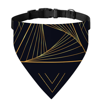 Golden Pyramid Print Over The Collar Dog Bandana