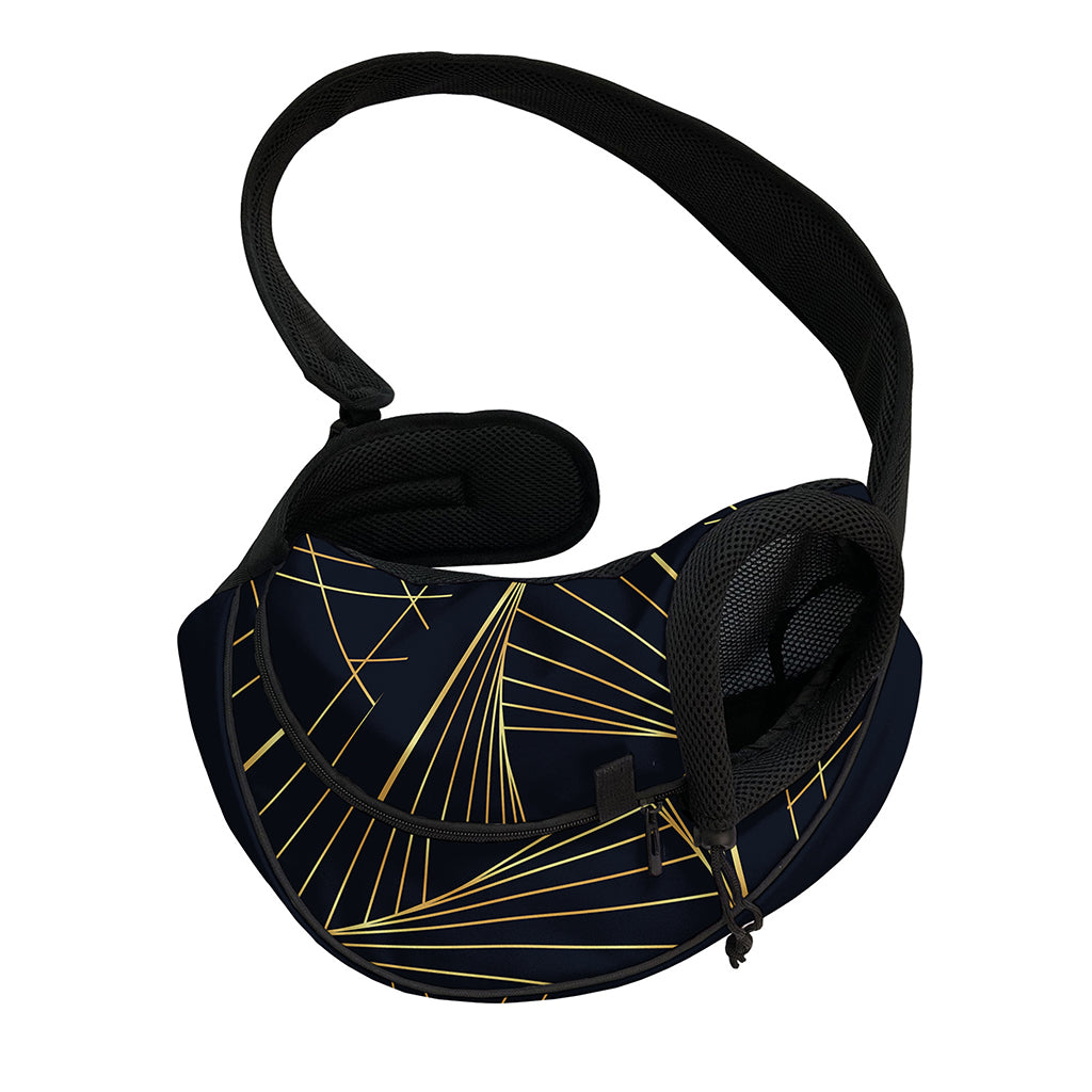 Golden Pyramid Print Pet Sling Carrier