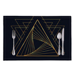 Golden Pyramid Print Placemat