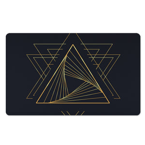 Golden Pyramid Print Polyester Doormat