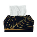 Golden Pyramid Print Rectangle Tissue Box Cover