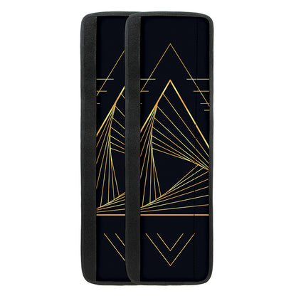 Golden Pyramid Print Refrigerator Handle Covers