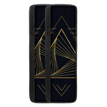 Golden Pyramid Print Refrigerator Handle Covers