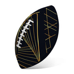 Golden Pyramid Print Rugby Ball