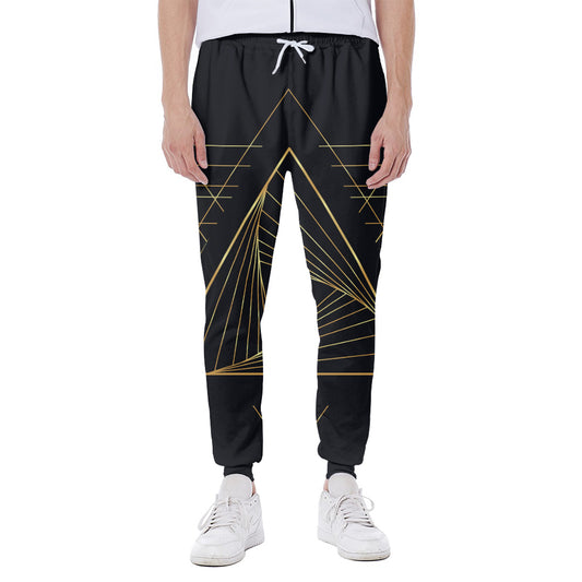 Golden Pyramid Print Scuba Joggers