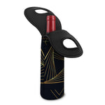 Golden Pyramid Print Single Neoprene Wine Tote