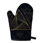 Golden Pyramid Print Single Oven Mitt
