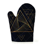 Golden Pyramid Print Single Oven Mitt