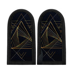 Golden Pyramid Print Skillet Handle Cover