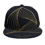 Golden Pyramid Print Snapback Cap