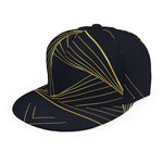 Golden Pyramid Print Snapback Cap