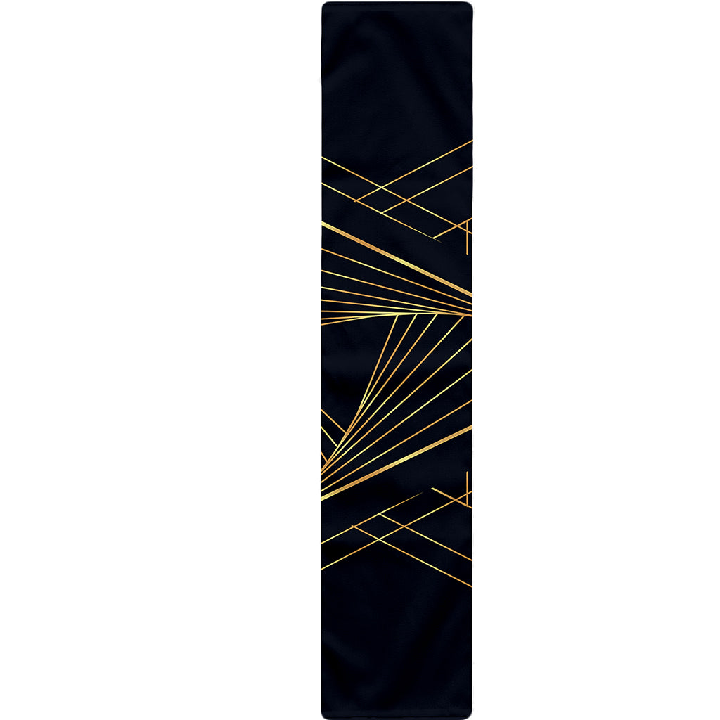 Golden Pyramid Print Table Runner