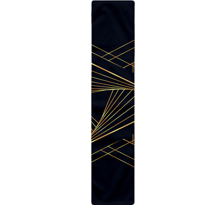 Golden Pyramid Print Table Runner