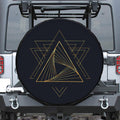 Golden Pyramid Print Tire Cover