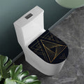 Golden Pyramid Print Toilet Lid Cover