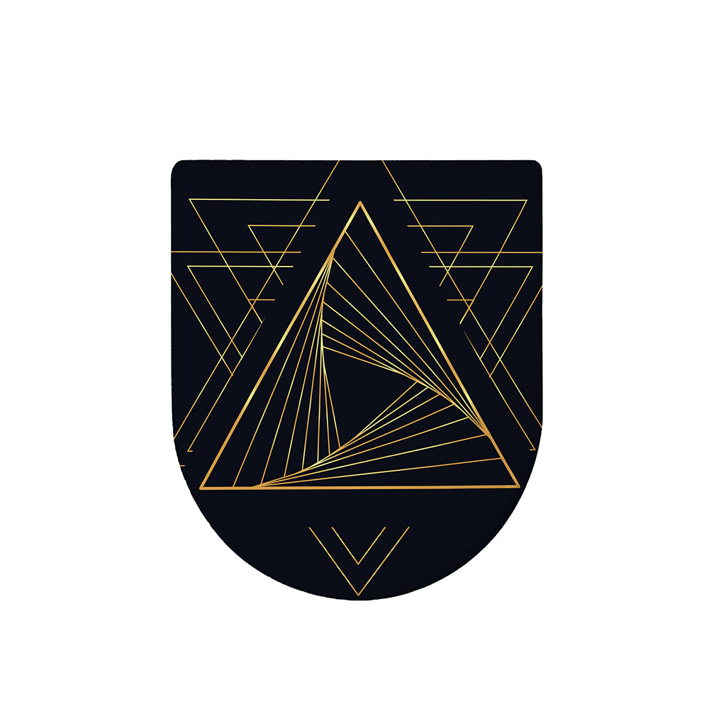 Golden Pyramid Print Toilet Lid Cover