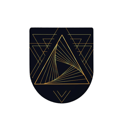 Golden Pyramid Print Toilet Lid Cover