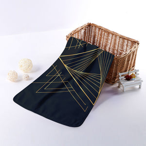 Golden Pyramid Print Towel