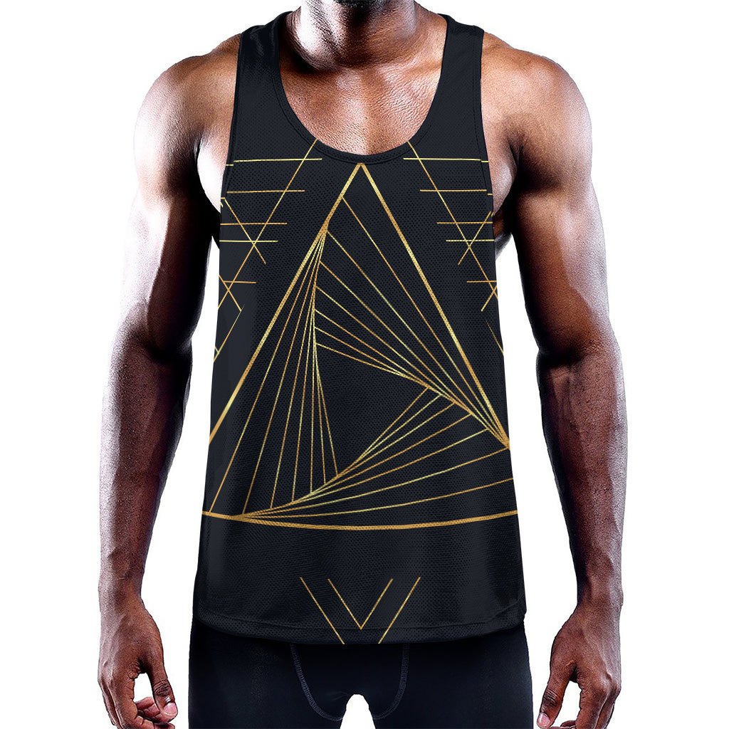 Golden Pyramid Print Training Tank Top