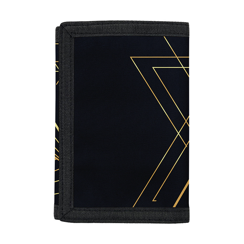 Golden Pyramid Print Trifold Wallet