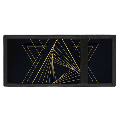 Golden Pyramid Print Trifold Wallet