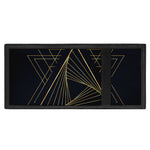 Golden Pyramid Print Trifold Wallet