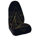 Golden Pyramid Print Waterproof Car Seat Cover