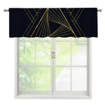 Golden Pyramid Print Window Valance