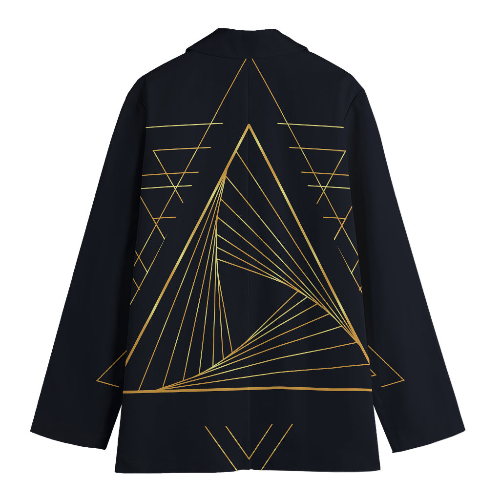 Golden Pyramid Print Women's Blazer