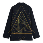 Golden Pyramid Print Women's Blazer