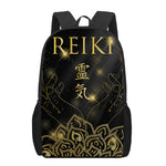 Golden Reiki Print 17 Inch Backpack