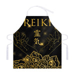 Golden Reiki Print Adjustable Apron