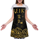 Golden Reiki Print Adjustable Apron