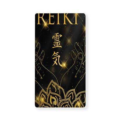 Golden Reiki Print Baby Crib Sheet