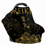 Golden Reiki Print Baby Seat Cover