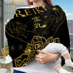 Golden Reiki Print Baby Seat Cover